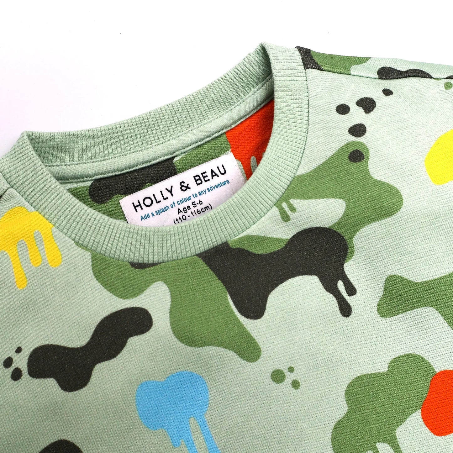 Organic Cotton Camouflage Sweatshirt Hollyandbeauu