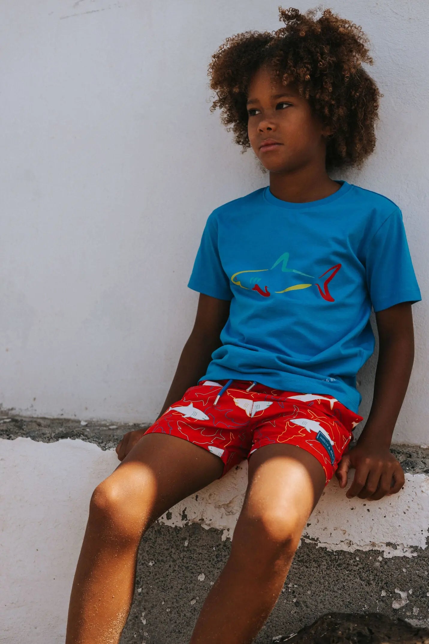 Organic Cotton Shark T-shirt Hollyandbeauu