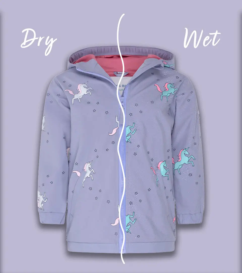 Unicorn Color Changing Raincoat Hollyandbeauu