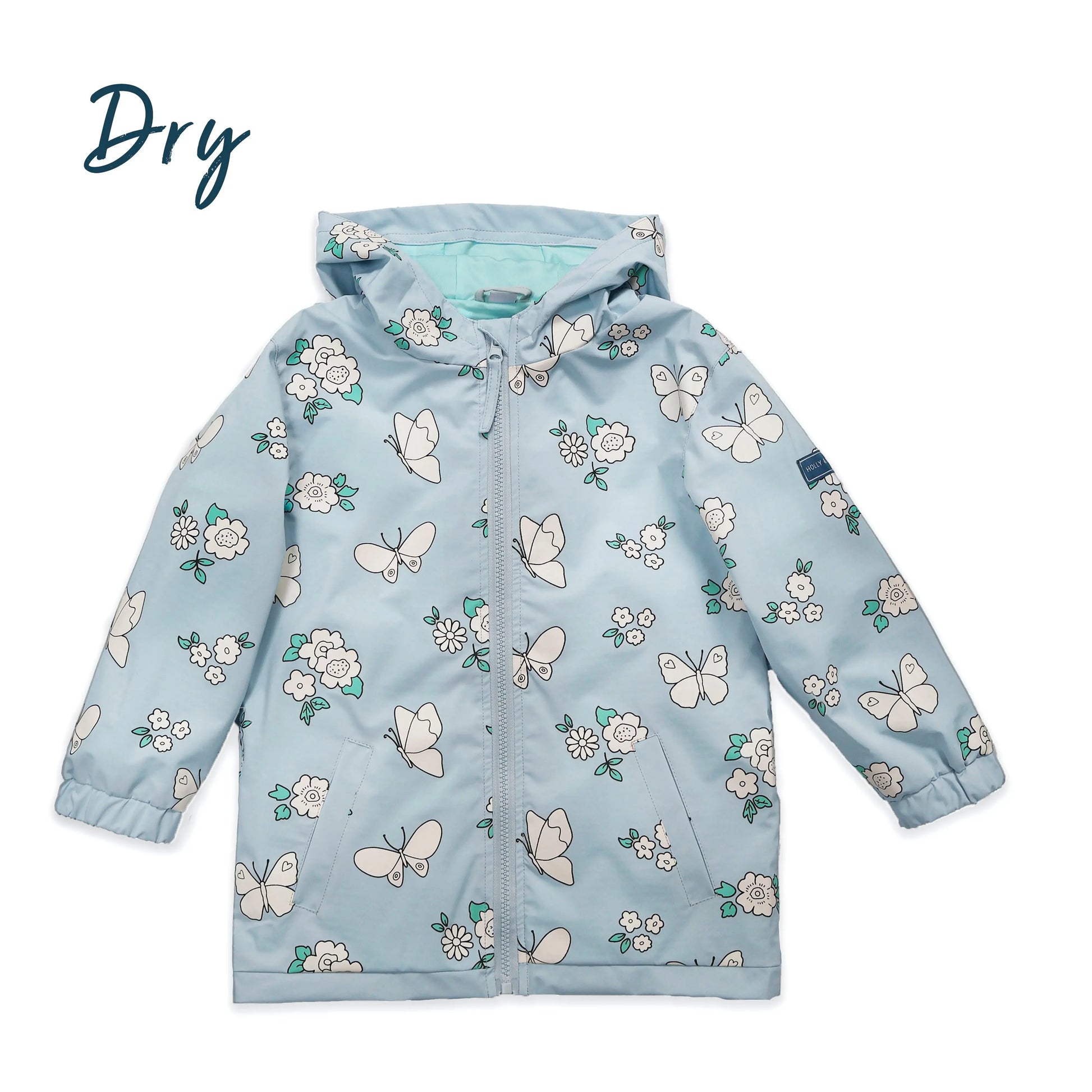 Butterfly Flower Color Changing Raincoat Hollyandbeauu