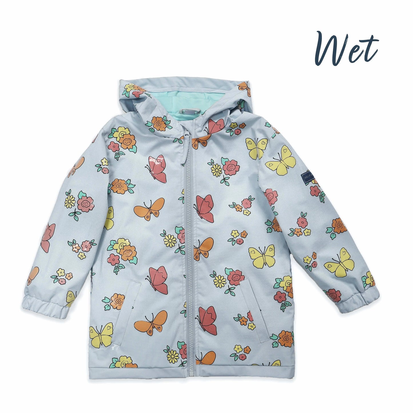 Butterfly Flower Color Changing Raincoat Hollyandbeauu