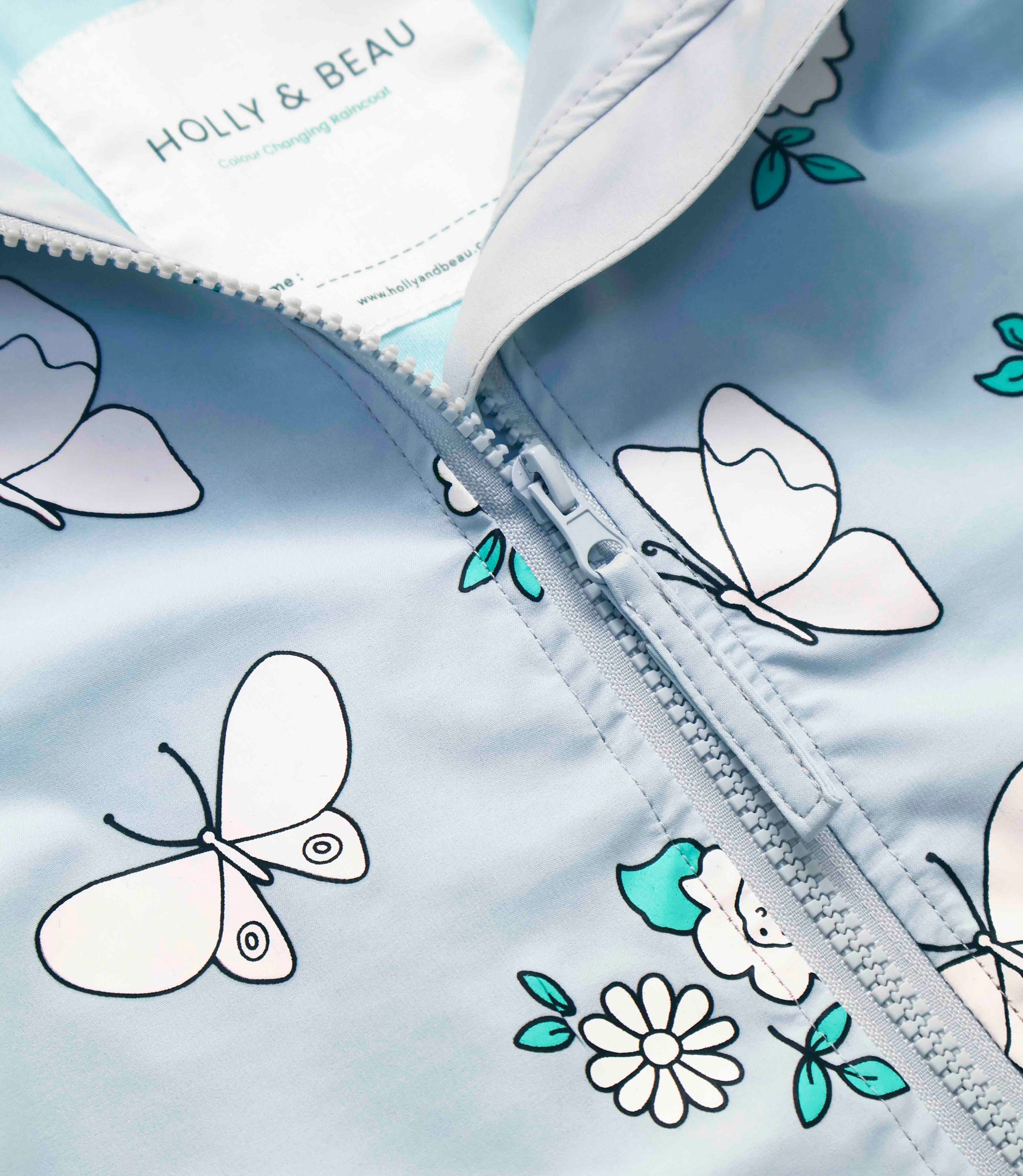 Butterfly Flower Color Changing Raincoat Hollyandbeauu