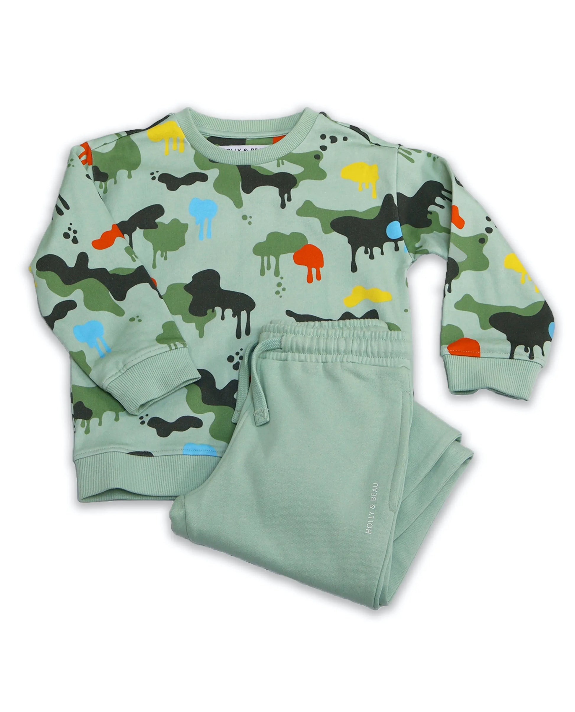 Camouflage Sweat Set www.hollyandbeau.com