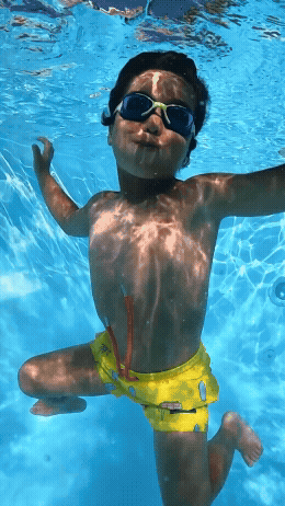 Color Changing Surfboard Swim Trunks www.hollyandbeau.com