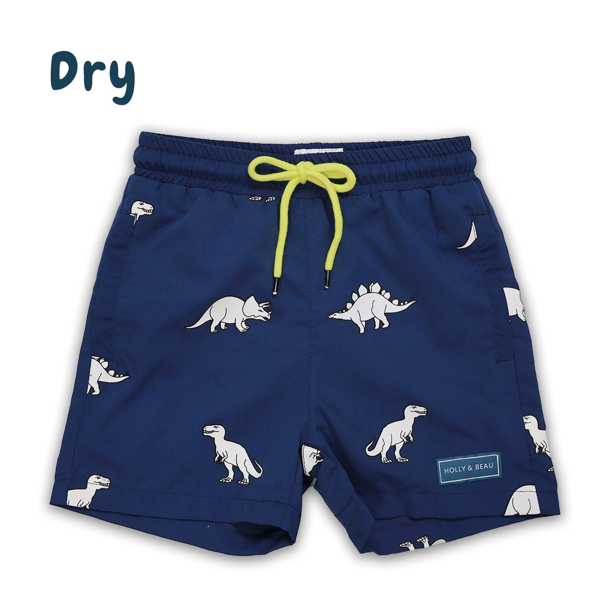 Color Changing Dinosaur Swim Trunks