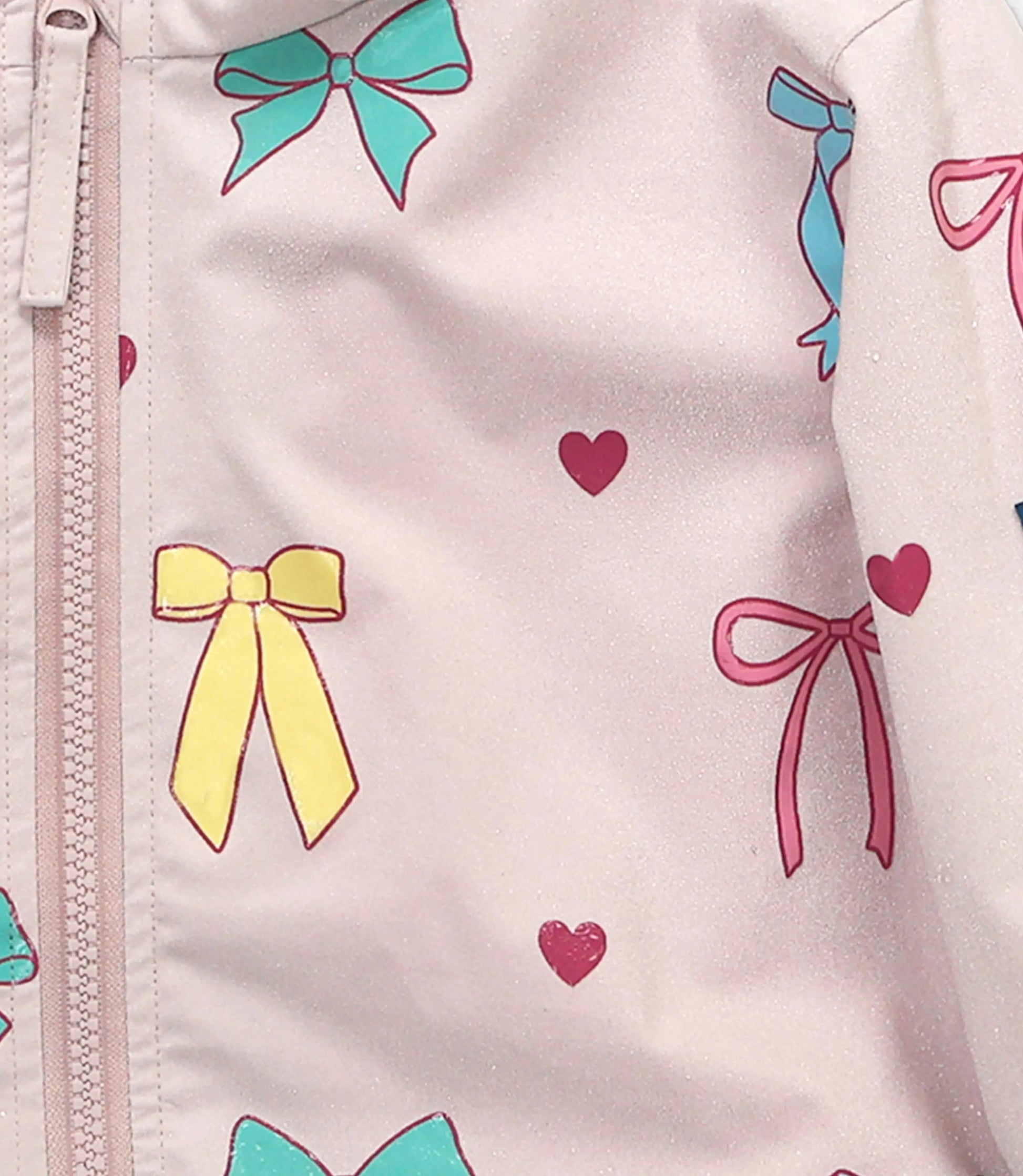 Hearts & Bows Color Changing Kids Raincoat Hollyandbeauu