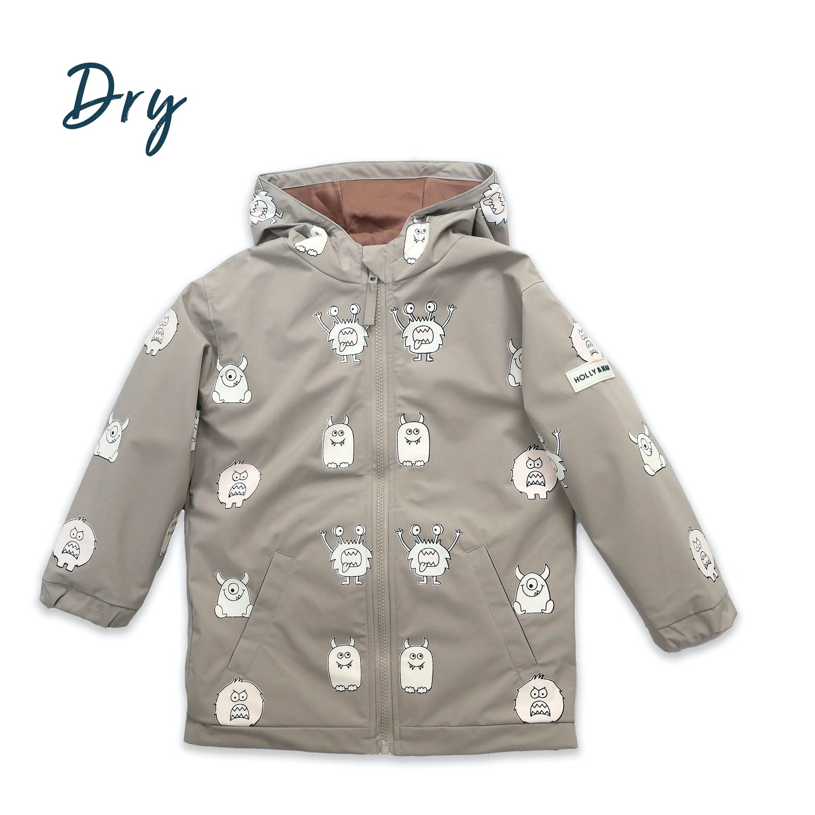 Monsters Kids Border Raincoat