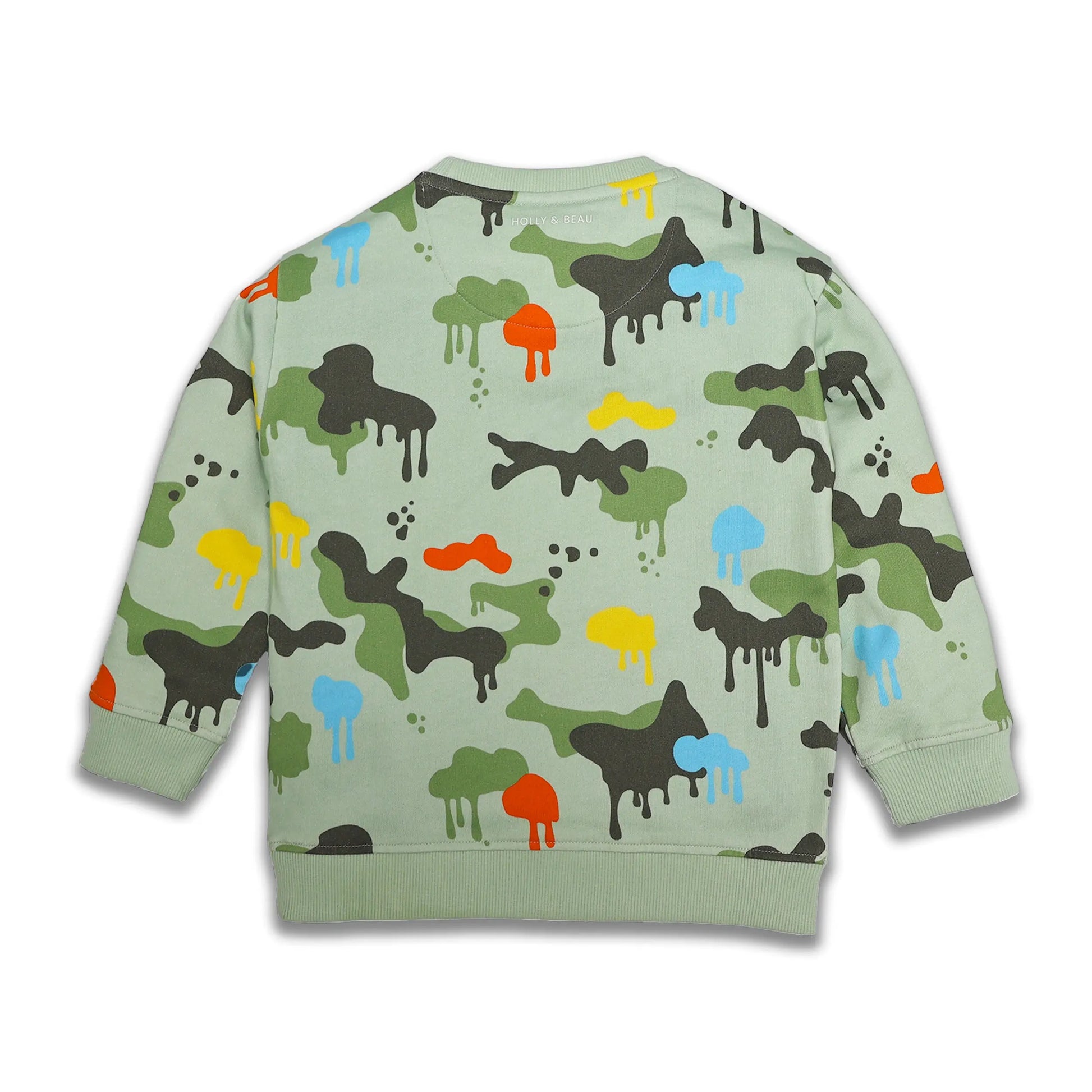 Organic Cotton Camouflage Sweatshirt Hollyandbeauu