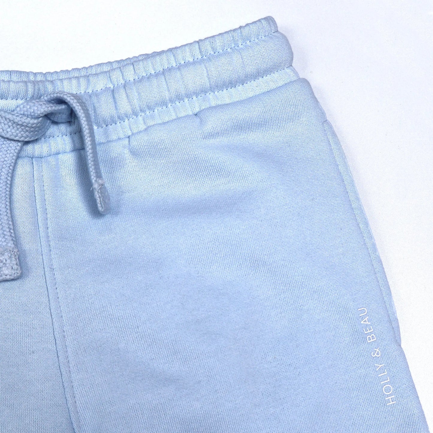 Organic Cotton Everyday Light Blue Joggers Hollyandbeauu