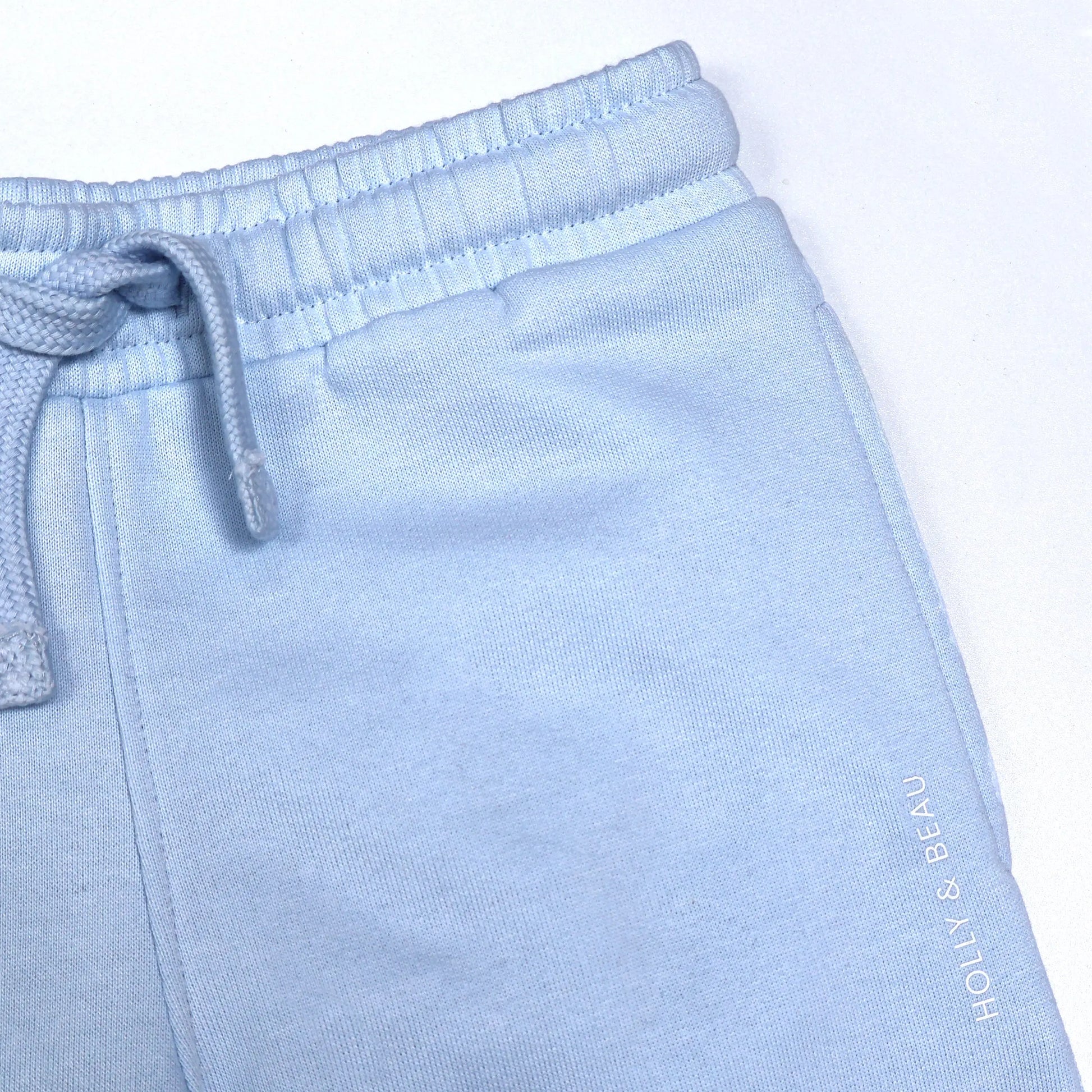 Organic Cotton Everyday Light Blue Joggers Hollyandbeauu