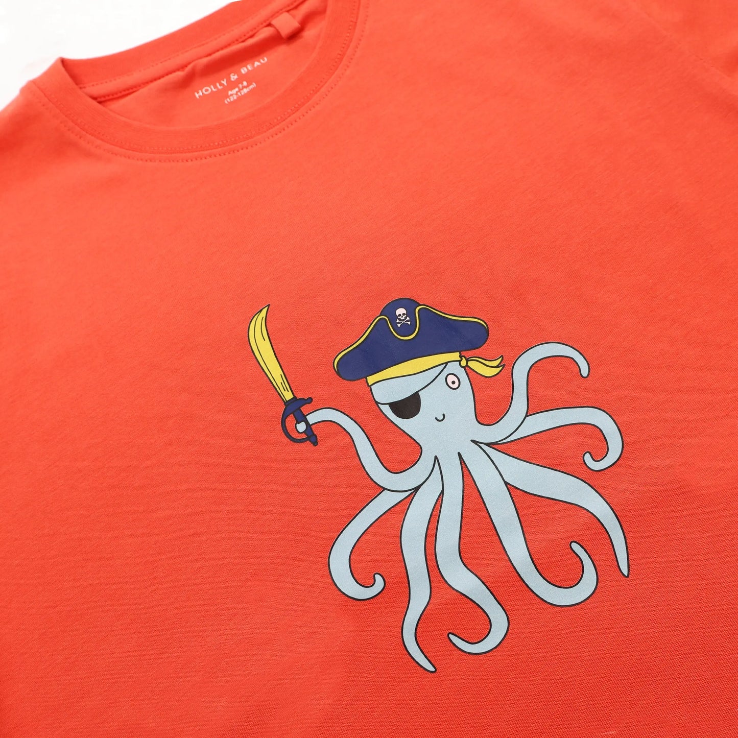 Organic Cotton Octopus T-shirt Hollyandbeauu