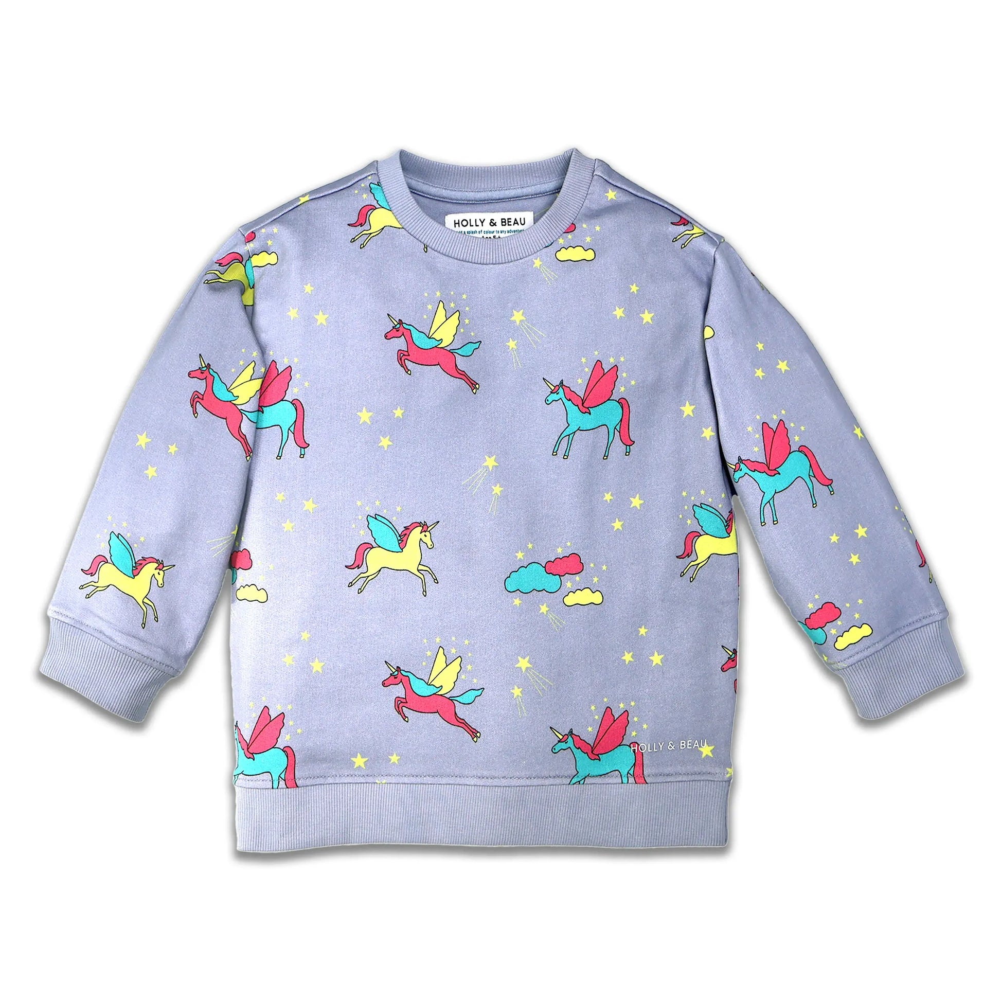 Organic Cotton Unicorn Sweatshirt Hollyandbeauu