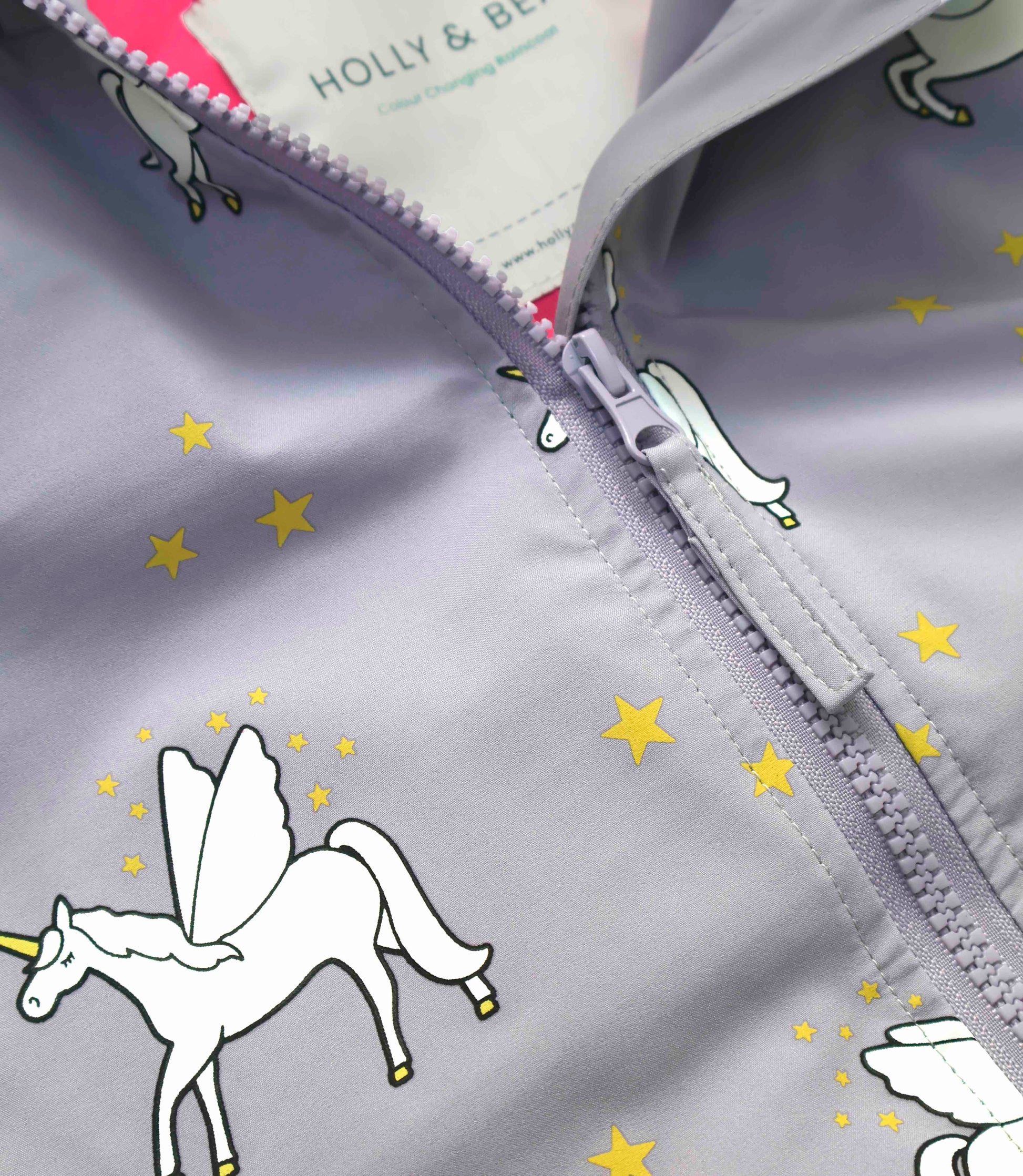 Purple Unicorn Color Changing Raincoat Hollyandbeauu