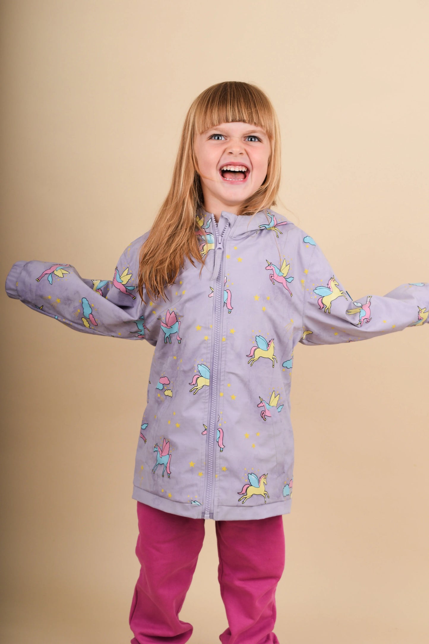 Unicorn Color Changing Kids Raincoat