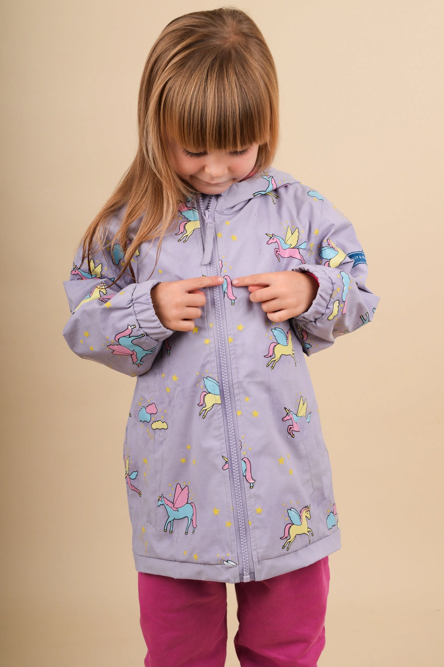 Unicorn Color Changing Kids Raincoat