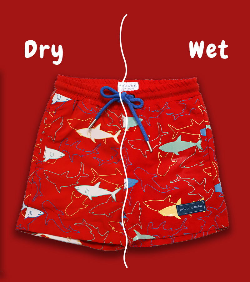 Color Changing Shark Swim Trunks