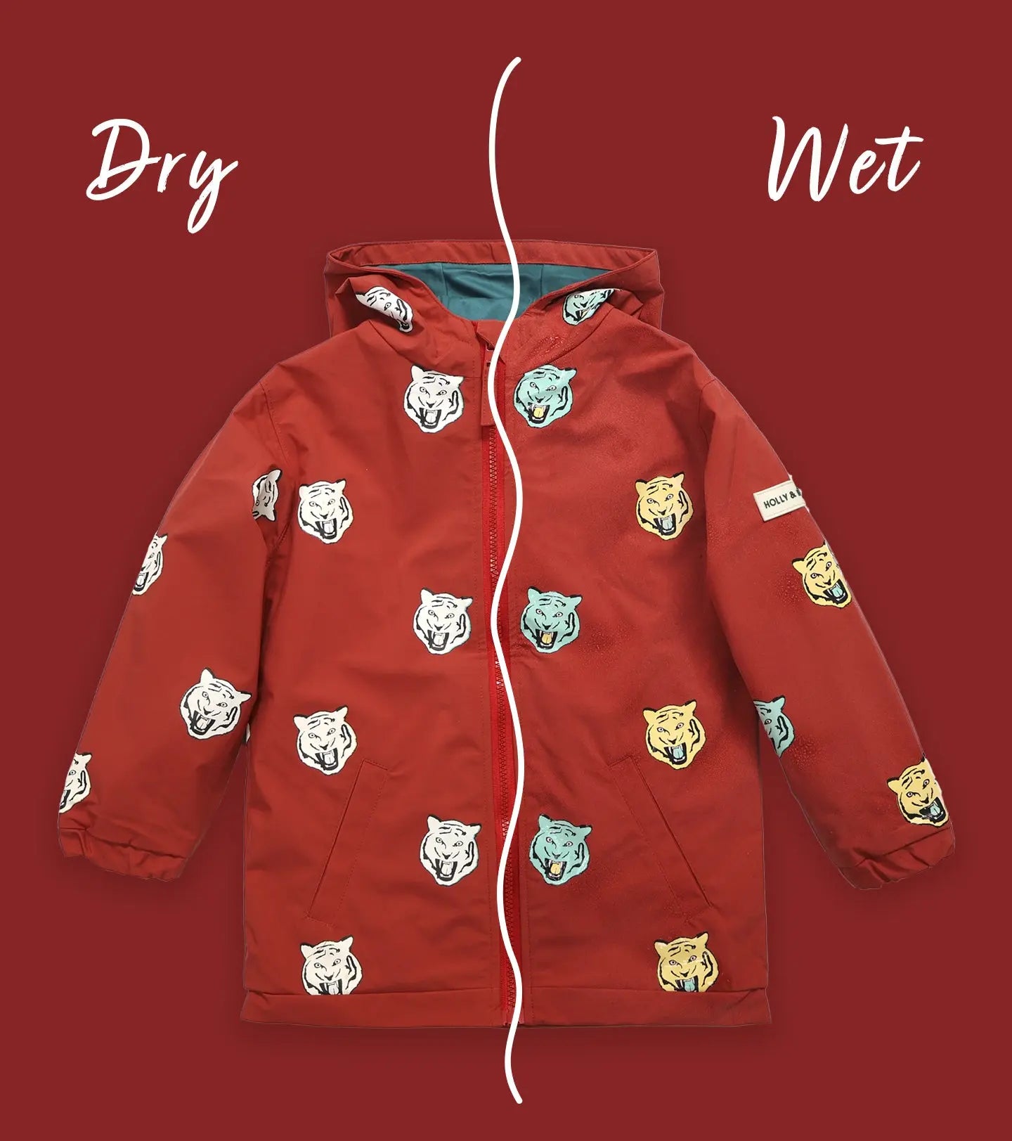 Tiger Color Changing Raincoat Hollyandbeauu