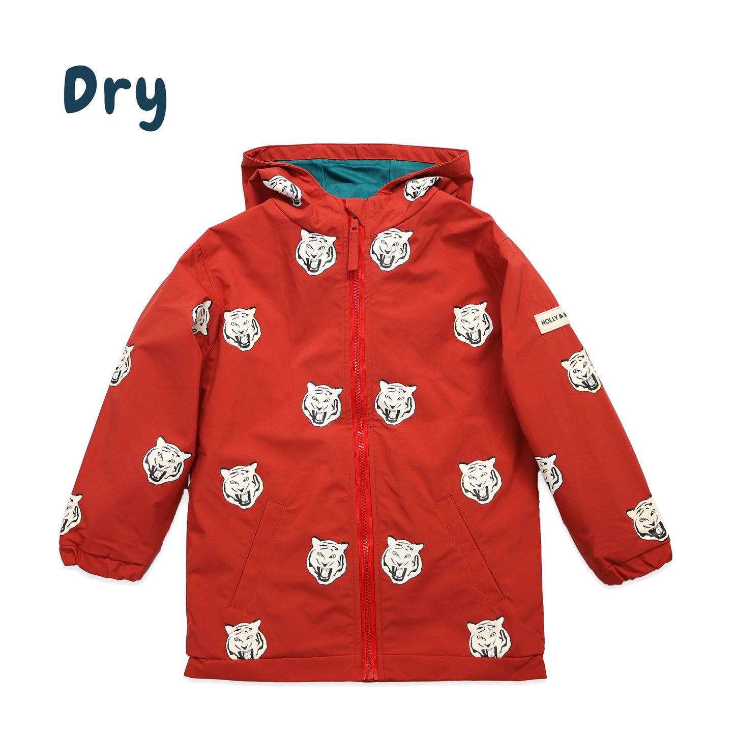 Tiger Color Changing Kids Raincoat
