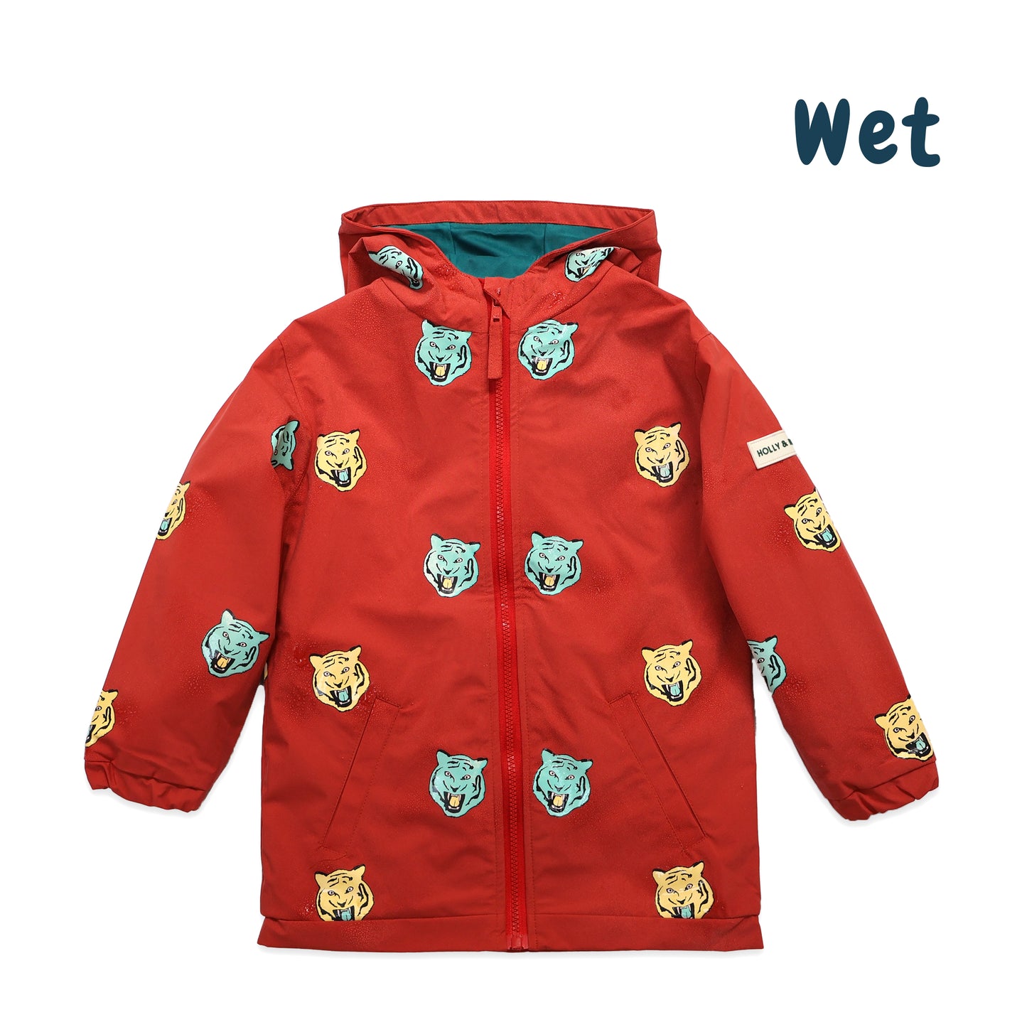 Tiger Color Changing Kids Raincoat