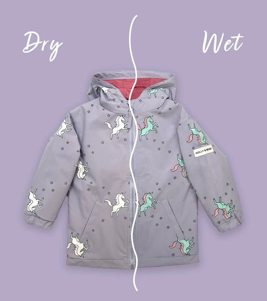 Unicorn Color Changing Raincoat Hollyandbeauu