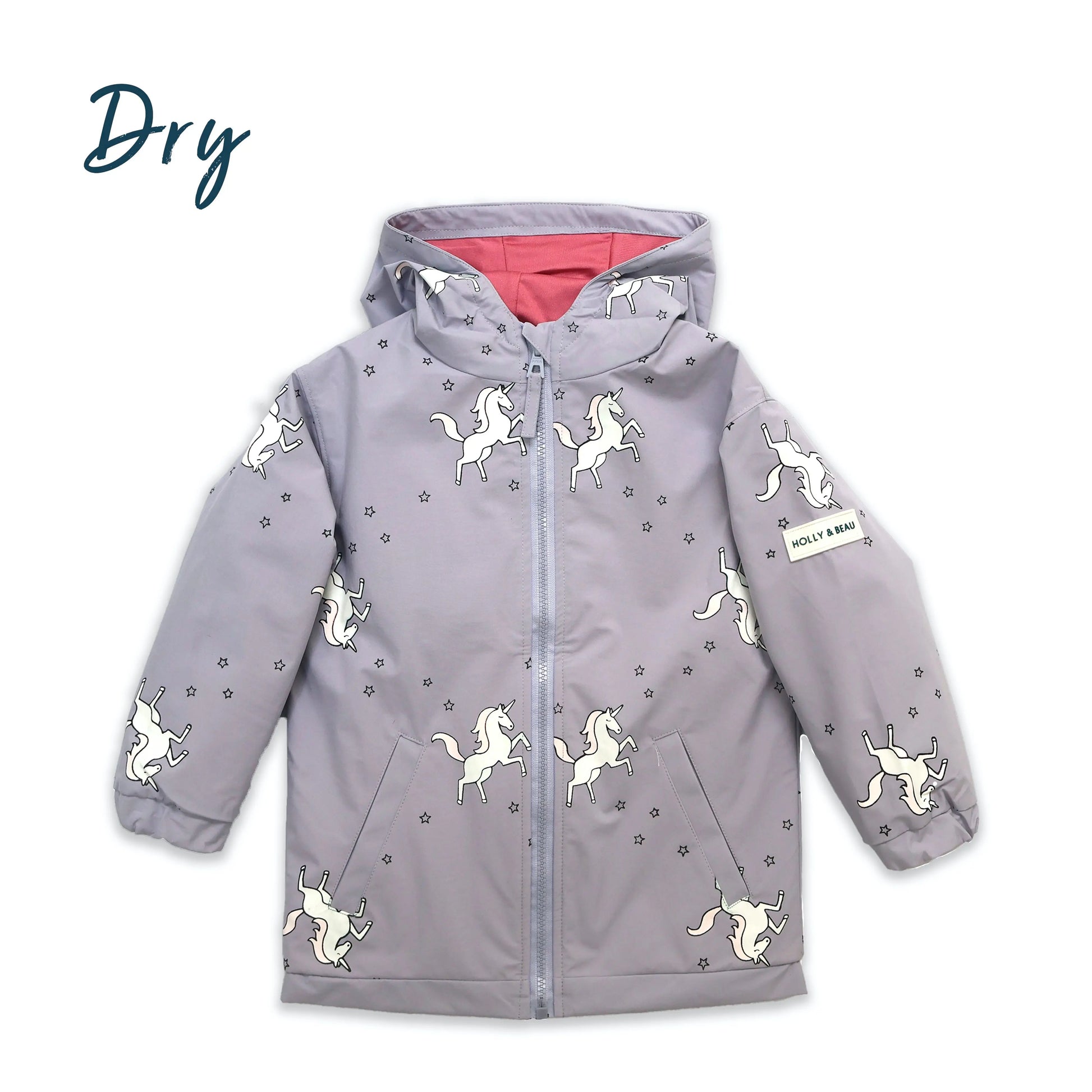 Unicorn Color Changing Raincoat Hollyandbeauu