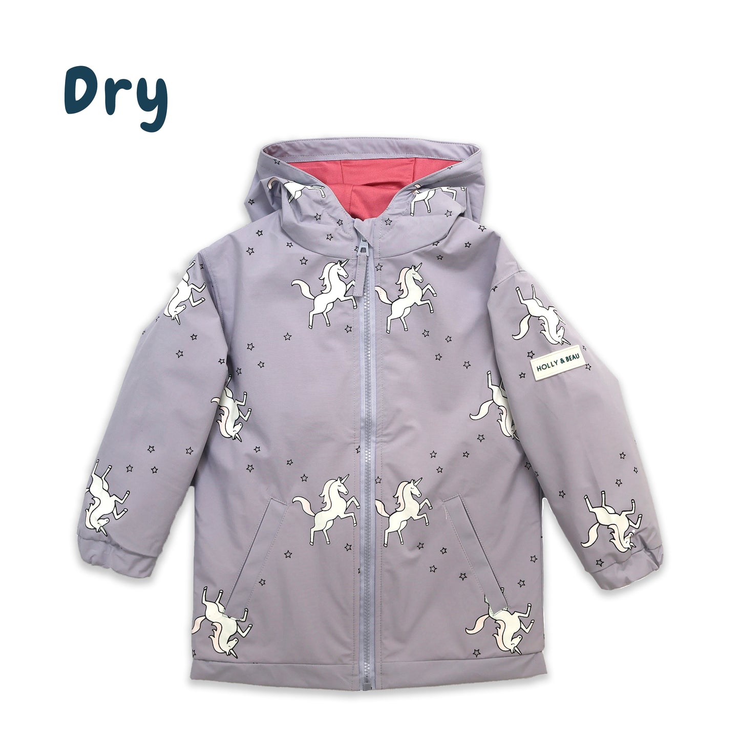 Unicorn Color Changing Kids Raincoat