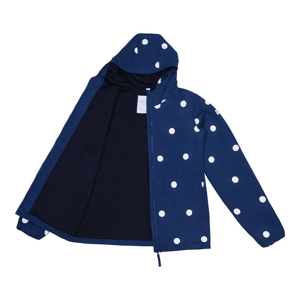 Womens Polka Dot Color Changing Raincoat www.hollyandbeau.com