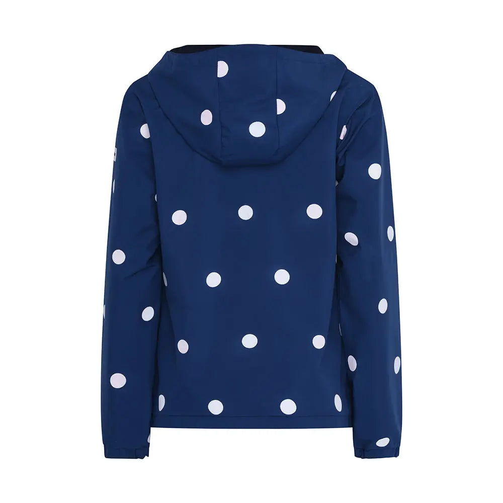 Womens Polka Dot Color Changing Raincoat www.hollyandbeau.com